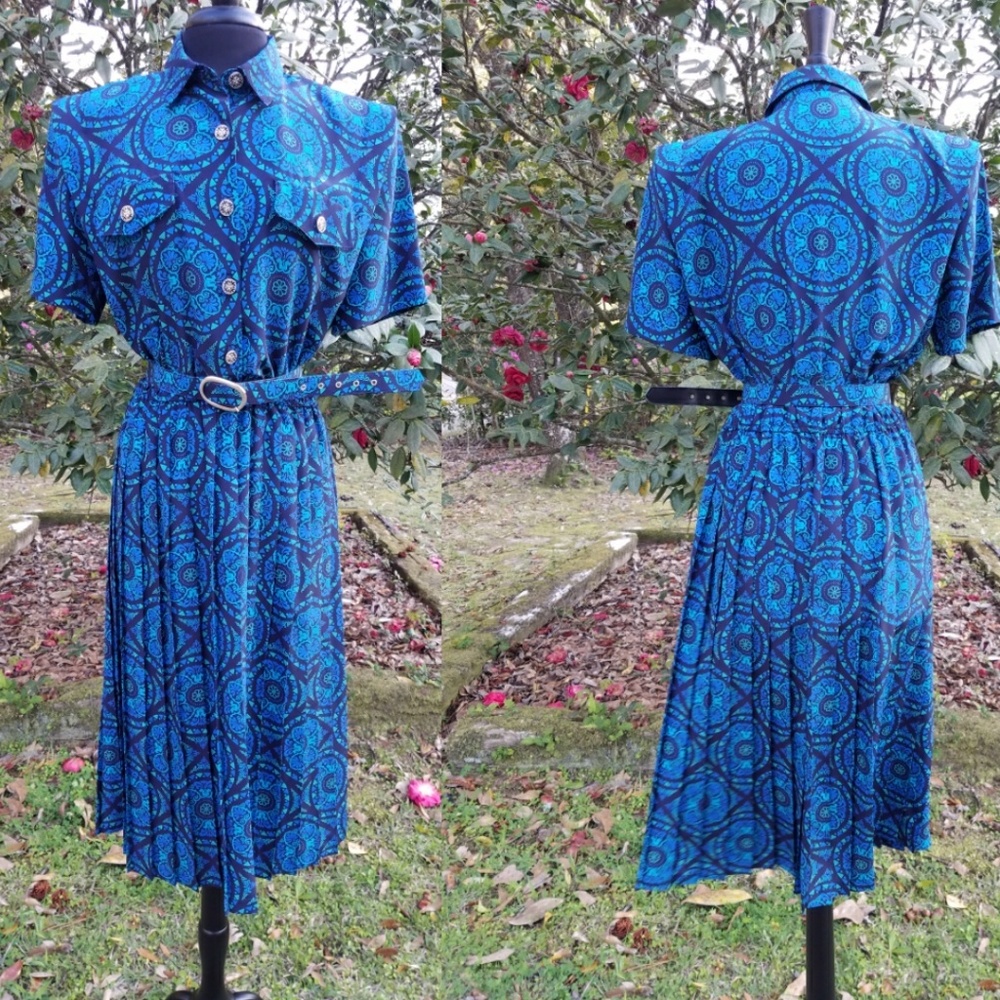 Vintage Paisley Dress